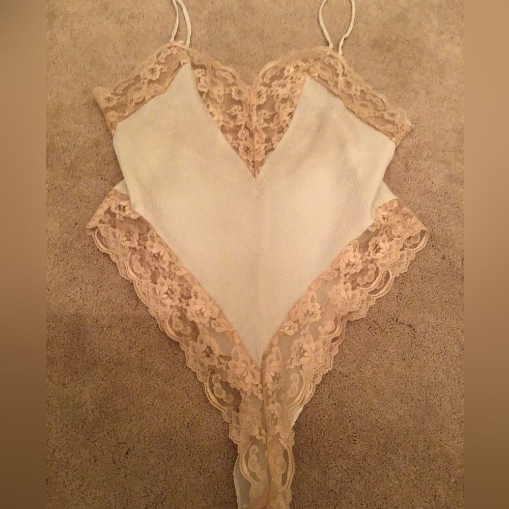 Vintage Victoria’s Secret Gold Label Bodysuit Teddy Lingerie 90s